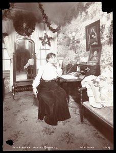Minnie Maddern Fiske的肖像，1903年（银色明胶印刷）